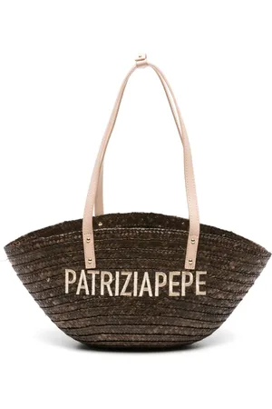 Patrizia Pepe Bolsa de playa con logo bordado