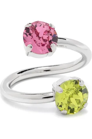 Justine Clenquet Anillo Chris con detalles de cristal