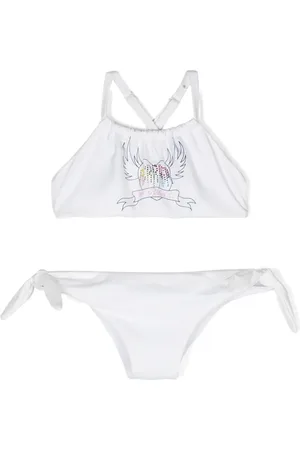 Chiara Ferragni Bikini con aplique del logo