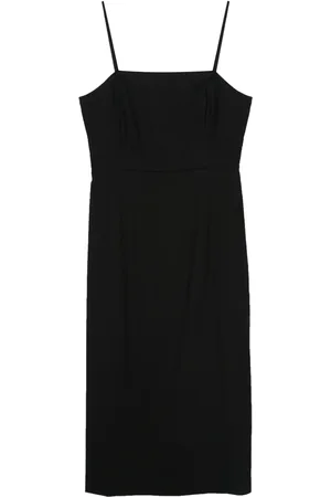 THEORY Vestido midi acampanado sin mangas