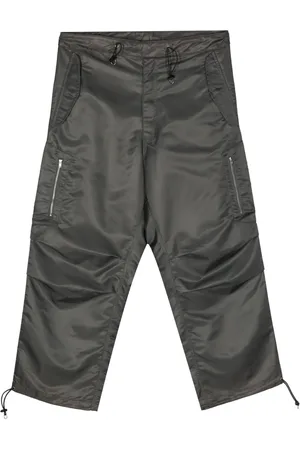 Random Identities Pantalones con cordones y detalle fruncido