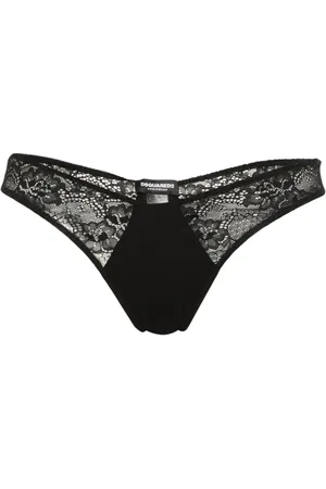 Dsquared2 Tanga con detalle de encaje