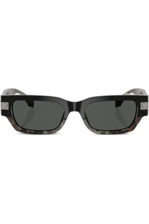 VERSACE Lentes de sol con armazón rectangular