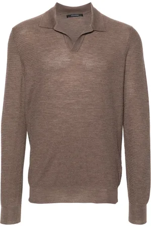 TAGLIATORE Playera tipo polo tejida