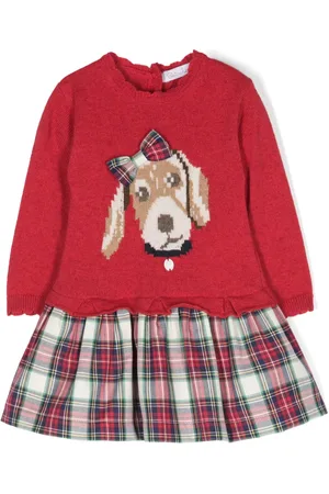 PATACHOU Vestido con detalle de cuadros tartán