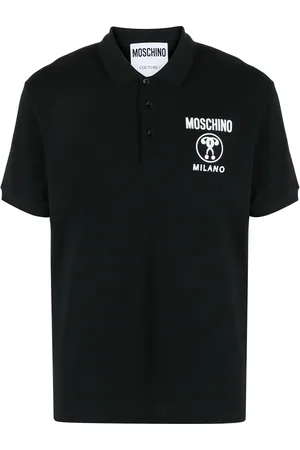 Moschino Playera tipo polo con motivo Double Question Mark