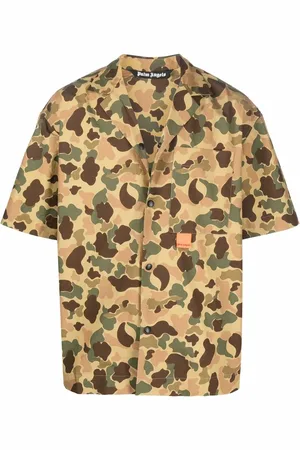 Palm Angels Camisa con estampado militar