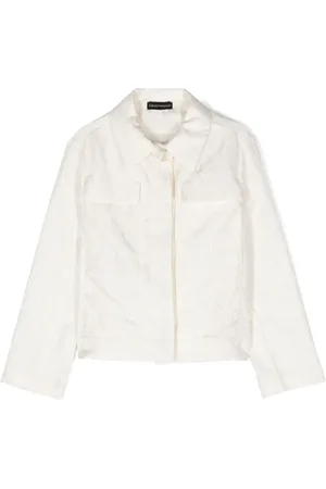 Emporio Armani Sobrecamisa capitonada con logo en jacquard