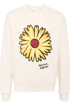 Maison Kitsuné Suéter con motivo de girasol