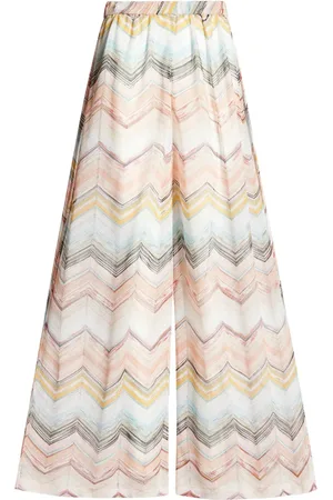 Missoni Pantalones con motivo en zigzag