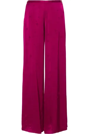 FORTE FORTE Pantalones anchos con bordado de estrella