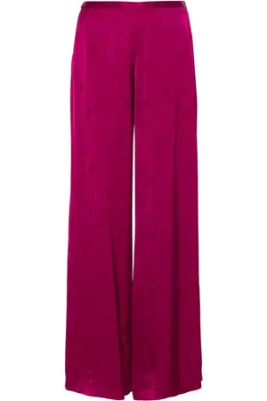 FORTE FORTE Pantalones anchos con bordado de estrella