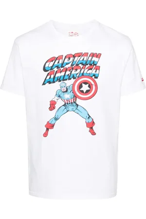 MC2 SAINT BARTH Playera con estampado Captain America de x Marvel