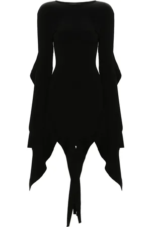 MUGLER Vestido corto con diseño asimétrico