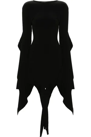 MUGLER Vestido corto con diseño asimétrico