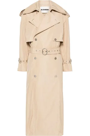 Jil Sander Gabardina con cinturón