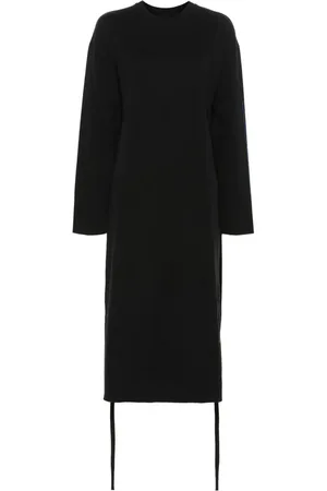 Maison Margiela Vestido midi con logo estampado
