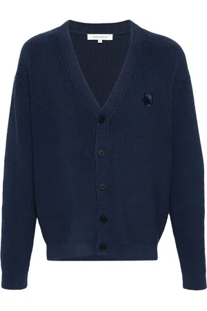 Maison Kitsuné Cárdigan con parche Fox Head