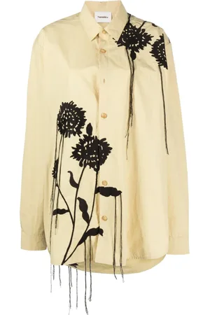 Nanushka Camisa oversize con estampado gráfico