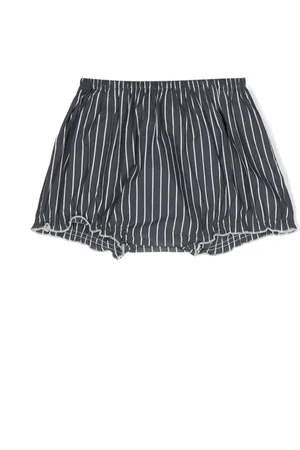DOUUOD KIDS Bloomers con rayas y logo estampado