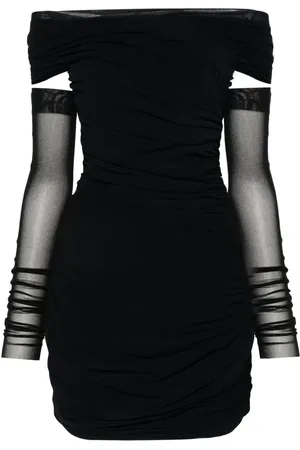 Serafini Vestido corto con diseño drapeado