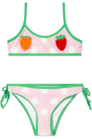 MC2 SAINT BARTH Bikini con apliques de fruta