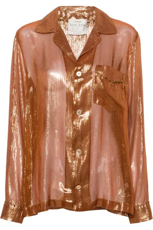 FORTE FORTE Camisa metalizada