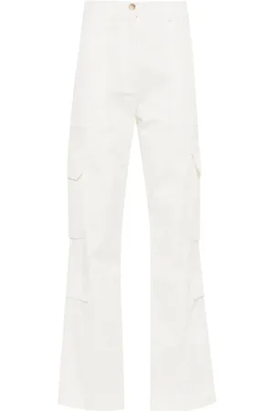 DRHOPE Pantalones rectos con múltiples bolsillos