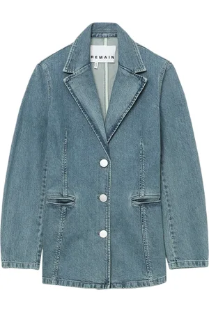 REMAIN Blazer de mezclilla con botones