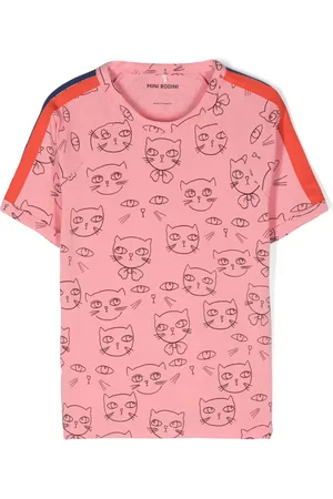 Mini Rodini Playera con estampado Cathletes