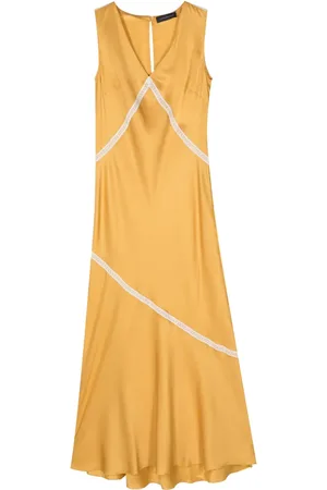 LORENA ANTONIAZZI Vestido midi de crepé sin mangas