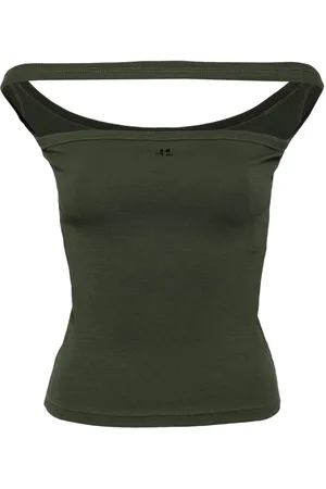 Courrèges Camiseta tejida de canalé Holistic