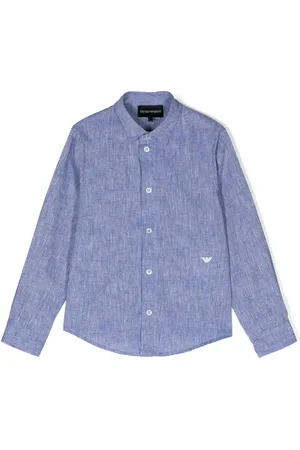 Emporio Armani Camisa con logo bordado