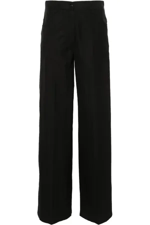 FORTE FORTE Pantalones palazzo con tiro alto