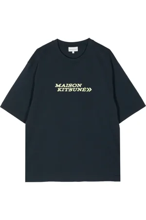 Maison Kitsuné Playera con logo bordado