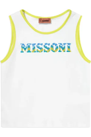 Missoni Playera sin mangas con logo estampado