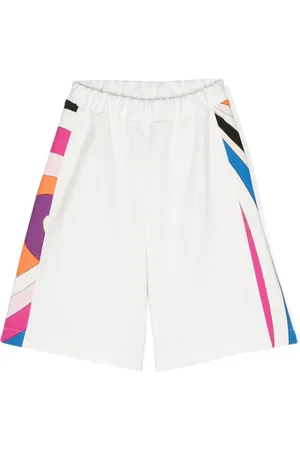 PUCCI Junior Bermudas con panel en contraste