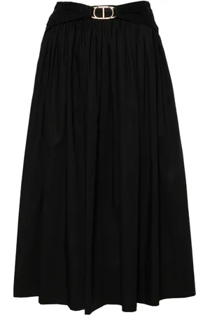 Twin-Set Falda midi acampanada con cinturón