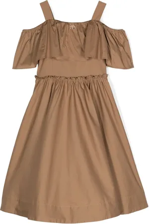 Twin-Set Vestido midi con volantes