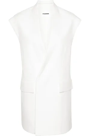 Jil Sander Chaleco oversize con cuello en V