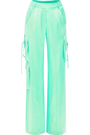 Retrofete Pantalones cargo con efecto satinado
