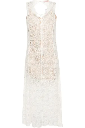 Twin-Set Vestido midi semitraslúcido