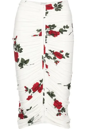 MAGDA BUTRYM Falda midi con diseño fruncido