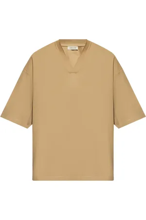 FEAR OF GOD Playera con hombros caídos y cuello en V