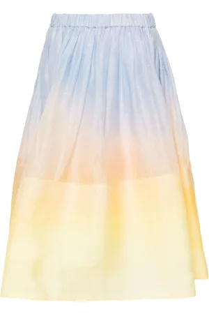 ZIMMERMANN Falda midi con efecto sombreado