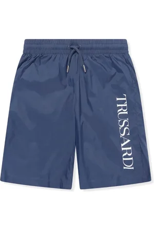 Trussardi Bermudas con cordones en la pretina y logo estampado