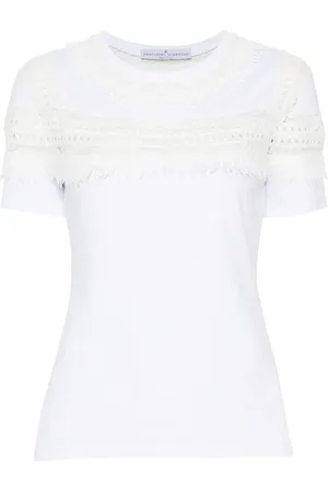 ERMANNO SCERVINO Playera con diseño deshilachado