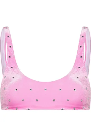 Dsquared2 Top de bikini con detalles de cristal