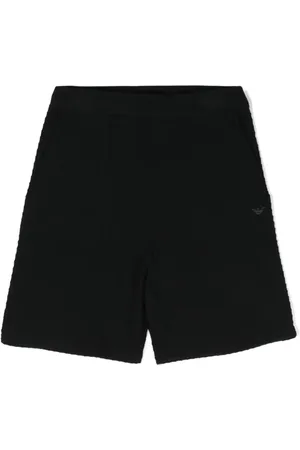 Emporio Armani Shorts deportivos de tejido fino con logo bordado