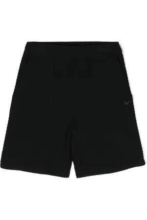 Emporio Armani Shorts deportivos de tejido fino con logo bordado